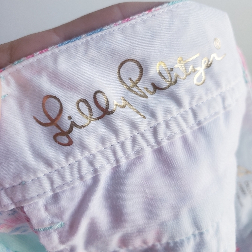 Lilly Pulitzer Callahan Shorts In Minty Fresh - Picture 9 of 10
